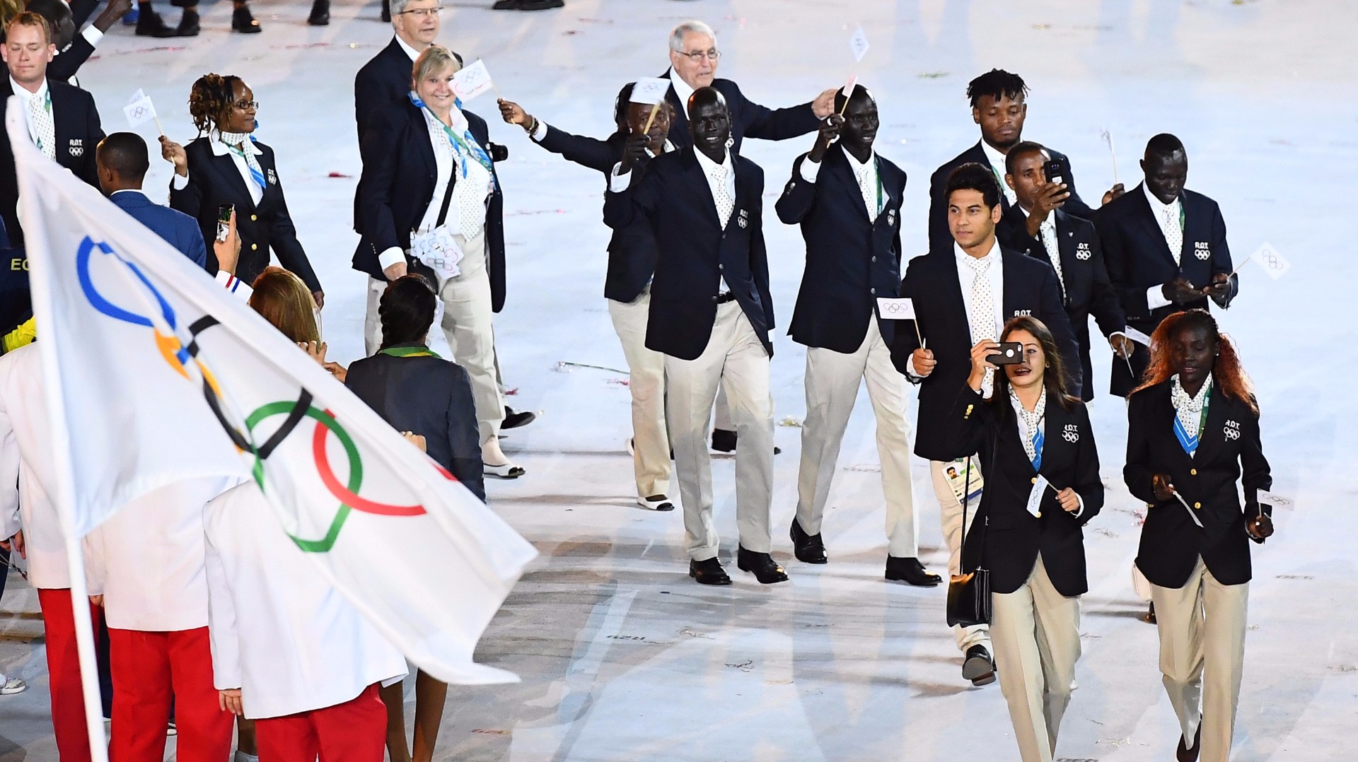 Refugee team gets second loudest applause of the night in Rio